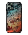 Shop True Genius Typography Premium Glass Cover For iPhone 11 Pro (Impact Resistant, Matte Finish)-Front