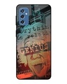 Shop True Genius Typography Premium Glass Cover For  M52 5G(Impact Resistant, Matte Finish)-Front