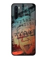 Shop True Genius Typography Premium Glass Cover For OnePlus Nord (Impact Resistant, Matte Finish)-Front