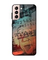 Shop True Genius Typography Premium Glass Cover For  S21 Plus(Impact Resistant-Front