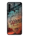 Shop True Genius Typography Premium Glass Cover For Xiaomi Redmi Note 8 (Impact Resistant, Matte Finish)-Front
