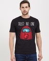 Shop Trust No One Cotton Half Sleeves T-Shirt-Front