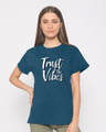 Shop Trust The Vibes Boyfriend T-Shirt-Front