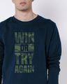 Shop Try Again Full Sleeve T-Shirt-Front