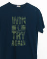Shop Try Again Half Sleeve T-Shirt-Front