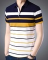 Shop Men's Yellow Striped T Shirt-Design