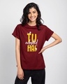 Shop Tu Adopted Hai Boyfriend T-Shirt-Front