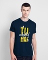 Shop Tu Adopted Hai Half Sleeve T-Shirt-Front