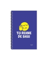 Shop Tu Rehne De Bhai Designer Notebook (Soft Cover, A5 Size, 160 Pages, Ruled Pages)-Full