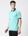 Shop Turquoise Contrast Thread Polo-Design