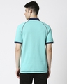 Shop Turquoise Contrast Thread Polo-Full