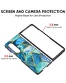 Shop Turquoise Geometrical Premium GlassCase for Samsung Galaxy Z Fold4 5G(Shock Proof,Scratch Resistant)-Full