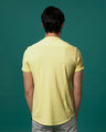 Shop Tuscan Yellow Mandarin Collar Pique Shirt-Design