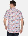 Shop Men Short Sleeve Cotton Printed Multicolor Fish White Shirt-Design