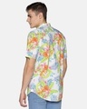 Shop Men Short Sleeve Cotton Printed Neon Cream Shirt-Design