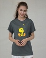 Shop Tweety And The Butterfly Boyfriend T-Shirt (TWL)-Front