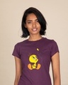 Shop Tweety And The Butterfly Half Sleeve T-Shirt (TWL)-Front