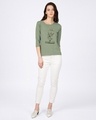 Shop Tweety Origami 3/4 Sleeve Slim Fit T-Shirts (LTJ)-Full