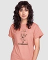 Shop Tweety origami Boyfriend T-Shirt (LTL)-Front