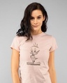 Shop Tweety origami Half Sleeve T-Shirt (LTL)-Front
