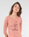 Shop Tweety Origami Round Neck 3/4th Sleeve T-Shirt-Front