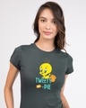 Shop Tweety Pie Half Sleeve T-Shirt (TWL)-Front