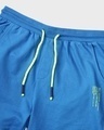 Shop Ultramarine Blue-Neon Lime Reflector Shorts