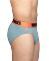 Shop Men's Light Blue Brief with Coral Band-Full