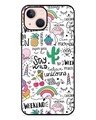 Shop Unicorn Ice Cream Premium Glass Case for Apple Iphone 13 Mini (Shock Proof, Scratch Resistant)-Front