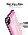 Shop Unicorn Pink Stripe Premium Glass Case for OnePlus 6T (Shock Proof, Scratch Resistant)-Full