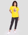 Shop Unique Minnie Boyfriend T-Shirt (DL) Pineapple Yellow-Design