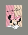 Shop Unique Minnie Half Sleeve T-Shirt (DL) Meteor Grey-Full