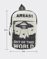 Shop Unisex Beige Area 51 Printed Sling Bag