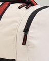 Shop Unisex Beige Superman Varsity Typography Duffel Bag
