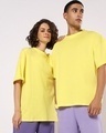 Shop Unisex Birthday Yellow T-shirt-Front