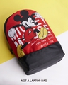 Shop Unisex Black All Time Mickey Printed Small Backpack-Front