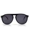 Shop Unisex Black Aviator UV Protected Lens Sunglasses-Front