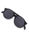 Shop Unisex Black Aviator UV Protected Lens Sunglasses