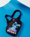 Shop Unisex Black Bad Bunny Sling Bag-Front