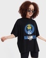 Shop Unisex Black Balance Baby Graphic Printed T-shirt-Design
