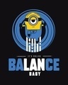Shop Unisex Black Balance Baby Graphic Printed T-shirt
