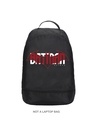Shop Unisex Black Batman Red Printed Small Backpack-Front