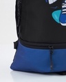 Shop Unisex Black & Blue Skater Printed Backpack