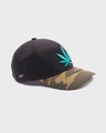 Shop Unisex Black Camo Melting Leaf Embroidered Baseball Cap-Design