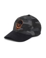 Shop Unisex Black Camo Skull Baseball Cap-Full