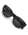 Shop Unisex Black Cateye UV Protected Lens Sunglasses