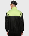 Shop Unisex Black & Green Color Block Windcheater Jacket-Full