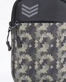 Shop Unisex Black & Green Commando Camouflage Sling Bag