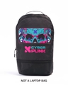 Shop Unisex Black Cyberpunk Printed Backpack-Front