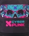 Shop Unisex Black Cyberpunk Printed Backpack